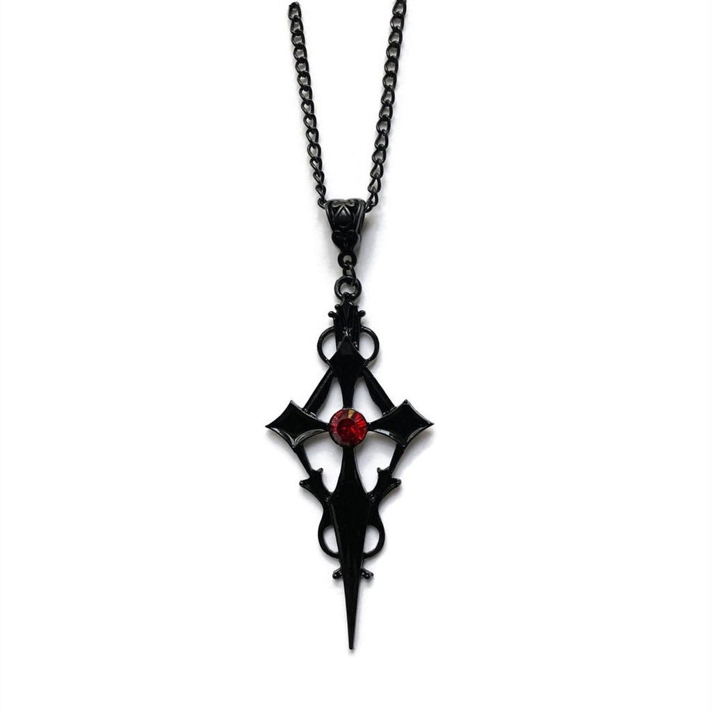 Vampire Cross Necklace