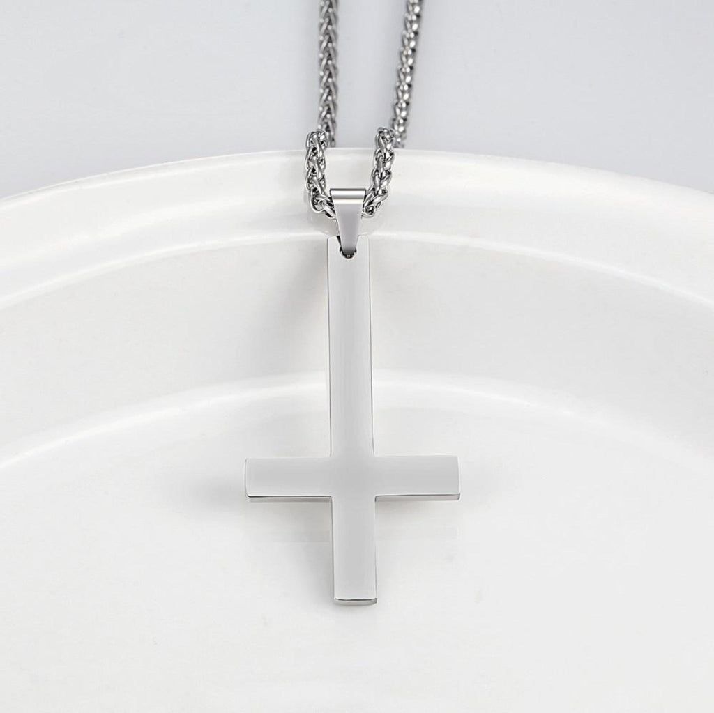 Inverted Cross Necklace