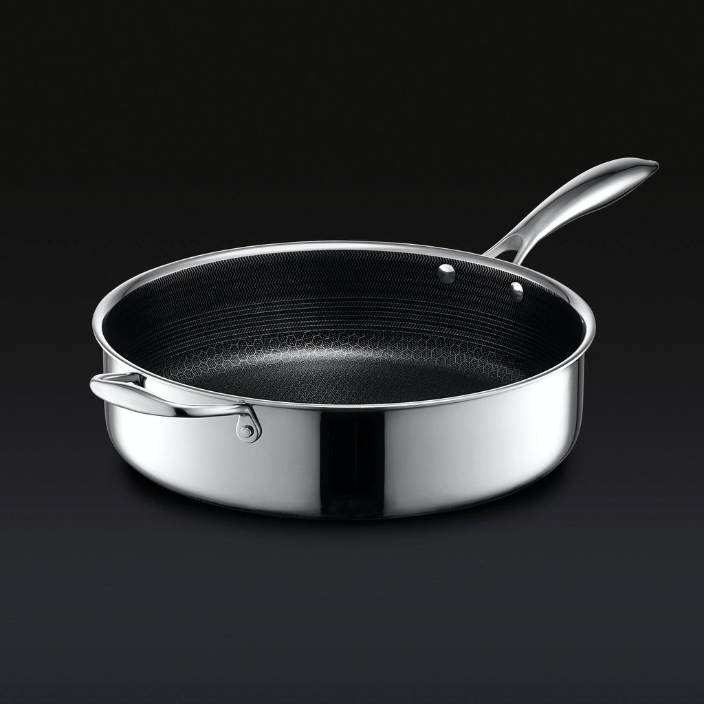 Hybrid Deep Sauté Pan with Lid, 5.5-Qt