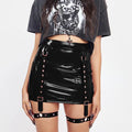 Faux Leather Skirt