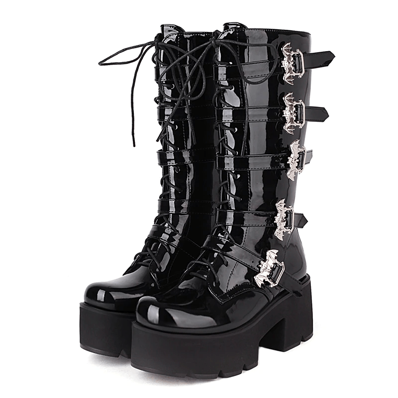 Dark Combat Boots