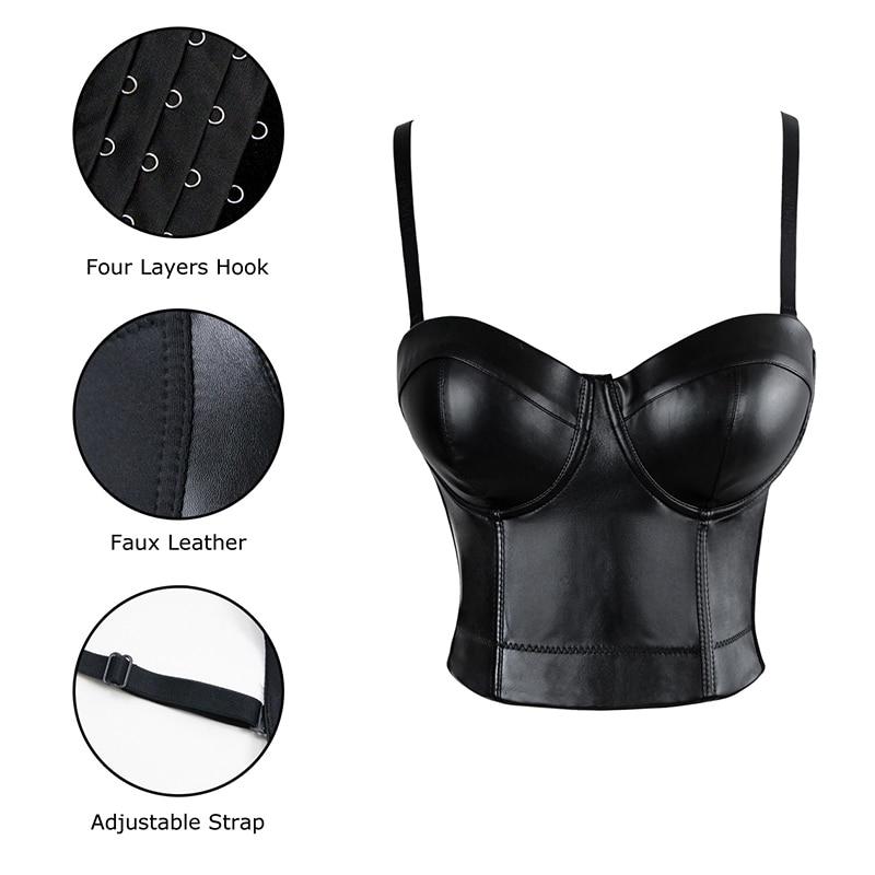 Leather Bra Top