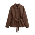 Women's Suede Jacket Brown